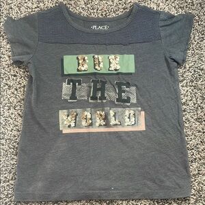 Place Kids Charcoal Graphic Tee